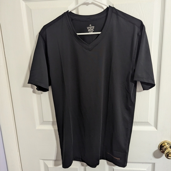 Tommie Copper Shirt Men XL Black Short Sleeve Compression Shoulder Support - Picture 1 of 6
